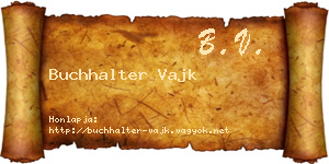 Buchhalter Vajk névjegykártya
